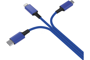 USB-KAAPELI A-USB-C/microUSB/Lightning 1,2m