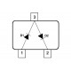 PIN-DIODIKAKSIKKO 100V 140mA SOT23, 1MHz-3GHz