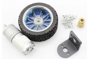 DC-MOTOR 6V WITH GEAR AND WHEEL SET
