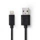 USB KAAPELI iPHONE5/iPADMini/iPAD4 2m MUSTA