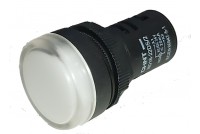 LED-MERKKIVALO Ø22mm 24V VALKOINEN