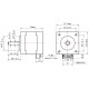 STEPPER MOTOR NEMA14 4,35V 0,75A 1,8deg