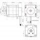 STEPPER MOTOR NEMA23 3.15V 4.2A 1.8deg