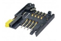 SIM Card Socket Bar push, 8pin, with switch