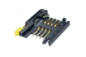 SIM Card Socket Bar push, 8pin, with switch