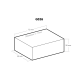 PLASTIC ENCLOSURE 72x50x28mm musta