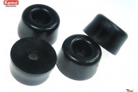 ENCLOSURE RUBBER FEET 50PCS 12x7mm black