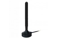 4G Antenna 116mm, 50mm mag base, SMA(M) 2500mm