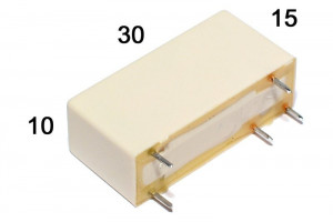 PCB-RELE 1-VAIHTO 10A 9VDC