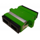 SC / APC Duplex -adapter, green Singlemode