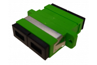 SC/APC-ADAPTER, SM duplex, green