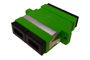SC / APC Duplex -adapter, green Singlemode
