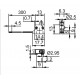 MIKROKYTKIN 2A 24V IP67 30cm JOHDOILLA