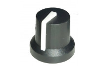 CONTROL KNOB 6mm AXIS Ø 14mm BLACK / WHITE