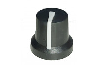 CONTROL KNOB 6mm AXIS Ø 14mm BLACK / GRAY