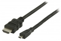 HDMI/HDMI MICRO KAAPELI +ETHERNET 1,0m VALK.