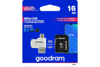 MEMORY CARD microSDHC Kit 16GB WITH READER