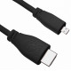 Raspberry Pi 4 official HDMI Cable 1m black
