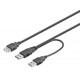 USB 2.0 Y-POWER CABLE