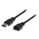 USB-3.0 CABLE A-MALE / microB MALE 1m