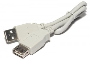 USB-2.0 JATKOJOHTO A-UROS / A-NAARAS 0,6m