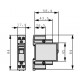 IMPULSSIRELE DIN-KISKOON 12VDC / 250V 16A