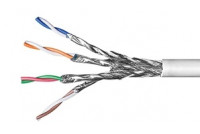 SOLID TWISTED PAIR CABLE CAT6A 4x2 WHITE