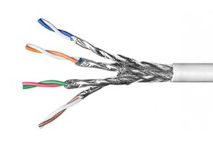 SOLID TWISTED PAIR CABLE CAT6 4x2 WHITE