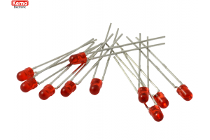 LED Ø 3mm red, approx. 10 pieces