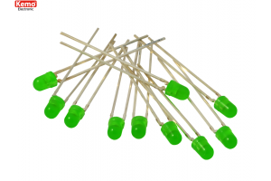 LED Ø 3mm green, approx. 10 pieces