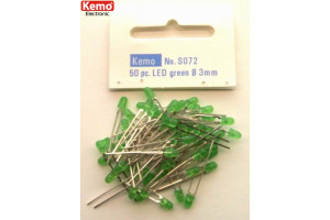 LED Ø 3mm green, approx. 50 pieces