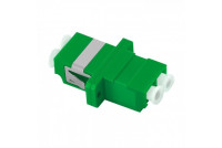 LC/APC-ADAPTER, SM duplex, green