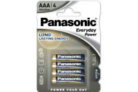 4kpl ALKALIPARISTO 1,5V AAA-KOKO Panasonic Everyday Power