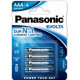 4 KPL PARISTO 1,5V AAA-KOKO Panasonic Evolta