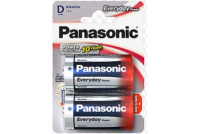 2kpl ALKALIPARISTO 1,5V D-KOKO Panasonic Everyday Power