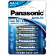 4 KPL ALKALIPARISTO 1,5V AA Panasonic Evolta