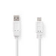 USB-2.0 CABLE A-MALE / microB 1m White