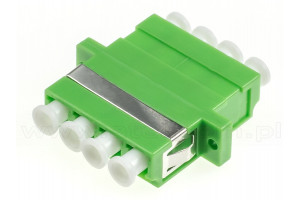 LC/APC Quad adapteri, vihreä Singlemode