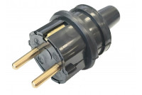 SCHUKO PLUG INDOOR USE BLACK