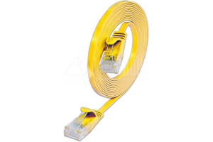 CAT6 LITTEÄ VERKKOKAAPELI U/UTP 0,5m keltainen