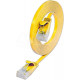 FLAT CAT6 CABLE 0,15m YELLOW