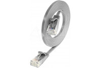 SLIM CAT6 CABLE U/UTP 0,15m grey