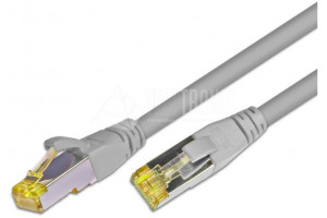 CAT6A PATCH CABLE SHIELDED S/FTP 1m grey