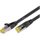 CAT6A PATCH CABLE SHIELDED S/FTP 0,5m black
