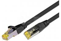 CAT6A PATCH CABLE SHIELDED S/FTP 0,5m black