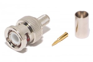 BNC CONNECTOR MALE CRIMP FOR HFX50 CABLE