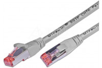 CAT6 PATCH CABLE SHIELDED S/FTP 0,5m grey