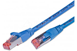 CAT6 PATCH CABLE SHIELDED S/FTP 1m blue