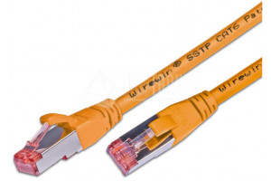 CAT6 VERKKOKAAPELI SUOJATTU S/FTP 1m oranssi