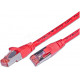 CAT6 PATCH CABLE SHIELDED S/FTP 1m red